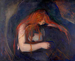 Cuadro de Edvard Munch - Vampiro
