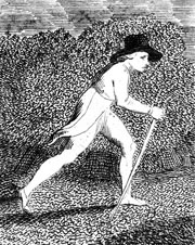 Cuadro de William Blake  - El viajero se apresura en la noche