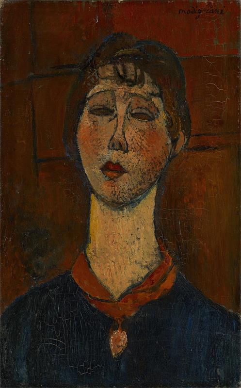 Cuadro de Amedeo Modigliani - Portrait Of Madame Dorival (1916)
