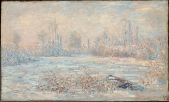 Cuadro de Oscar-Claude Monet - Frost cerca de Vetheuil,