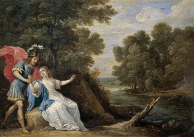 Cuadro de David Teniers (El Joven) - Reconciliación de Reinaldo y Armida
