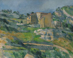 Cuadro de Paul Cézanne - Casas en Provence La Riaux Valley, cerca de L'Estaque