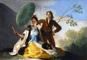 Cuadro de Francisco de Goya y Lucientes - El quitasol 