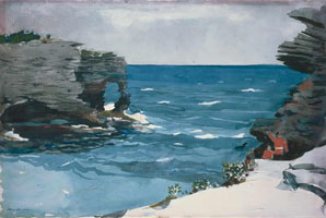 Cuadro de Homer winslow - Rocky Shore, Bermudas