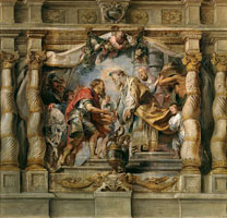 Cuadro de Peter Paul Rubens - Abraham ofrece el diezmo a Melquisedec