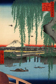 Cuadro de Utagawa Hiroshige - Yatsumi no hashi