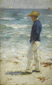 Cuadro de Henry Scott Tuke - Mirando hacia el mar