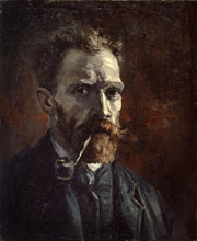 Cuadro de Vincent Willem van Gogh  - Autorretrato con Tubo