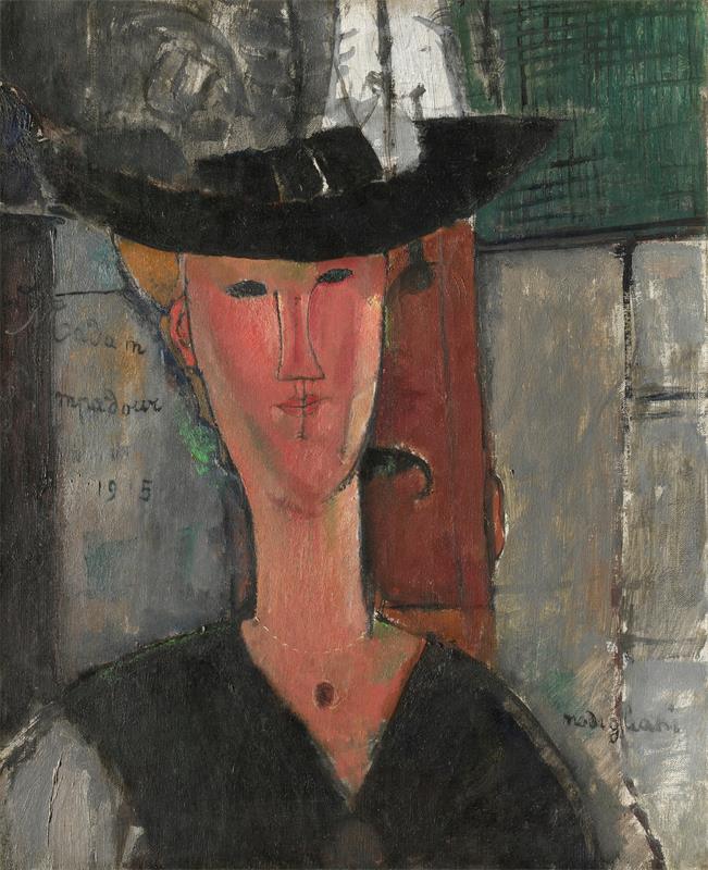 Cuadro de Amedeo Modigliani - Madam Pompadour (1915)