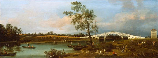 Cuadro de Giovanni Antonio Canal - Puente viejo de Walton