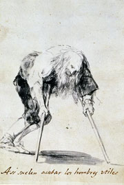 Cuadro de Francisco de Goya y Lucientes - Así suelen acabar los hombres útiles