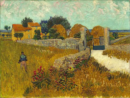 Cuadro de Vincent Willem van Gogh  - Casa rural en Provenza
