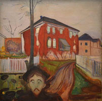 Cuadro de Edvard Munch - Rojo enredadera de Virginia