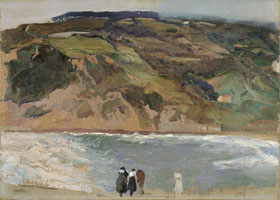 Cuadro de Joaquín Sorolla y Bastida - Rompeolas de San Sebastián