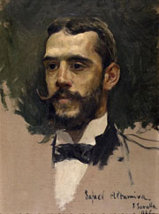 Cuadro de Joaquín Sorolla y Bastida - Retrato de Rafael Altamira y Crevea