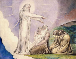 Cuadro de William Blake  - La visión de Cristo