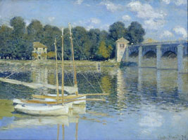 Cuadro de Oscar-Claude Monet - El Puente en Argenteuil