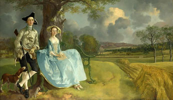 Cuadro de Thomas Gainsborough - Robert Andrews de los Auberies y Frances Carter de Ballingdon House después del matrimonio