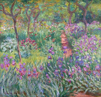 Cuadro de Oscar-Claude Monet - El Jardín de los Iris en Giverny