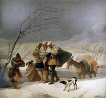 Cuadro de Francisco de Goya y Lucientes - La nevada, o El Invierno 