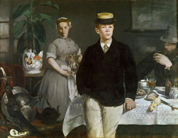 Cuadro de Édouard Manet - Almuerzo en el Estudio