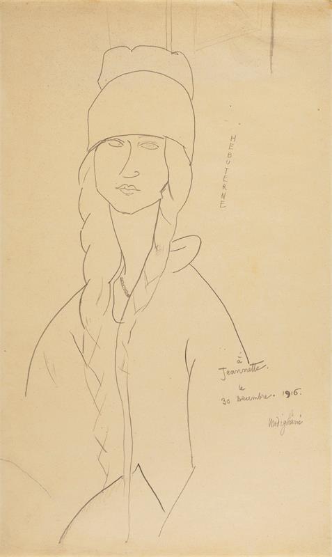 Cuadro de Amedeo Modigliani - Jeanne Hébuterne (1916)
