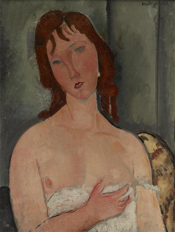 Cuadro de Amedeo Modigliani - Portrait of a Young Woman (1916