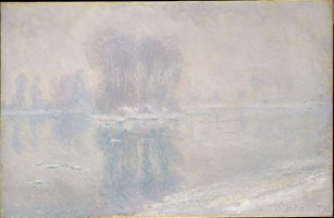 Cuadro de Oscar-Claude Monet - Hielo en el Sena en Bennecourt