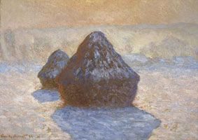 Cuadro de Oscar-Claude Monet - Haystacks, efecto de nieve