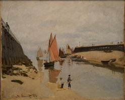 Cuadro de Oscar-Claude Monet - El Puerto de Trouville