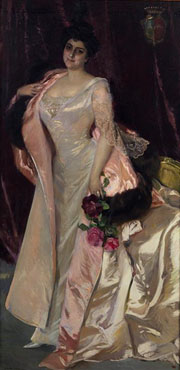 Cuadro de Joaquín Sorolla y Bastida - Retrato de Mercedes Mendeville, condesa de San Félix