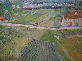 Cuadro de Vincent Willem van Gogh  - Paisaje en Auvers después de la lluvia