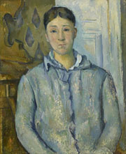 Cuadro de Paul Cézanne - Madame Cézanne en Azul