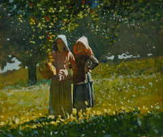 Cuadro de Homer winslow - Recogiendo manzanas