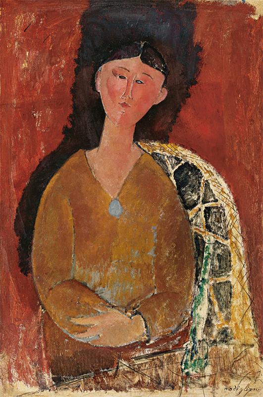 Cuadro de Amedeo Modigliani - Beatrice Hastings assise (1915)