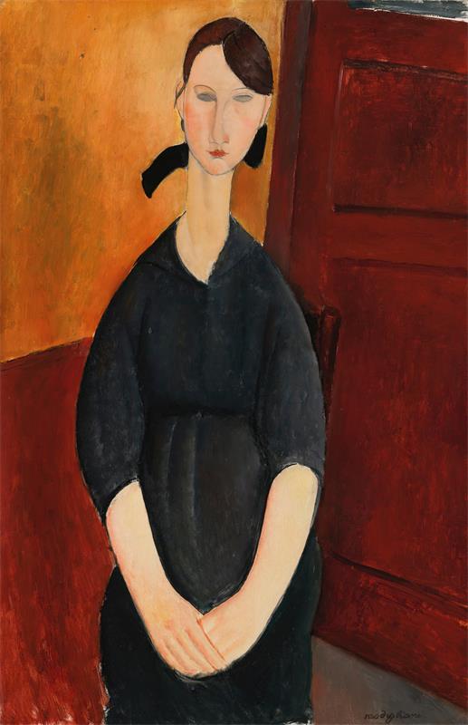 Cuadro de Amedeo Modigliani - Portrait of Paulette Jourdain (1919)