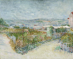 Cuadro de Vincent Willem van Gogh  - Montmartre; Detrás del Moulin de la Galette