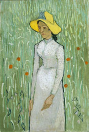 Cuadro de Vincent Willem van Gogh  - Chica en blanco