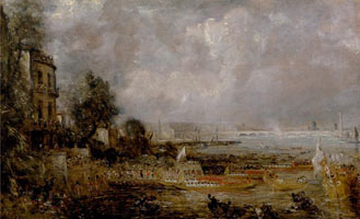 Cuadro de John Constable - La Apertura del Puente de Waterloo