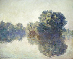 Cuadro de Oscar-Claude Monet - El Sena cerca de Giverny