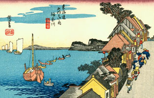 Cuadro de Utagawa Hiroshige - Kanagawa