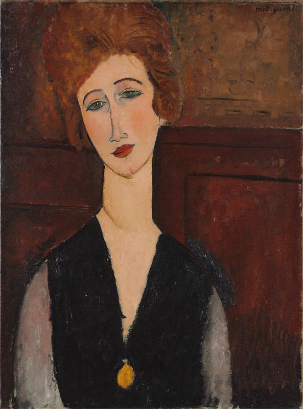 Cuadro de Amedeo Modigliani - Portrait of a Woman (c. 1917