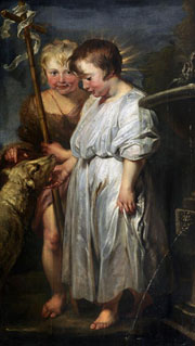 Cuadro de Peter Paul Rubens - Jesús con San Juanito y el Cordero