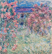 Cuadro de Oscar-Claude Monet - La casa entre las Rosas