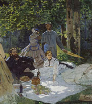 Cuadro de Oscar-Claude Monet - Desayuno sobre la Hierba Grupo Centro