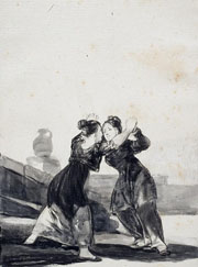 Cuadro de Francisco de Goya y Lucientes - ¿Quién Vencerá?  Álbum E, 36