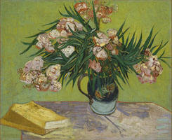Cuadro de Vincent Willem van Gogh  - Bodegón; Jarrón con Oleanders y Libros