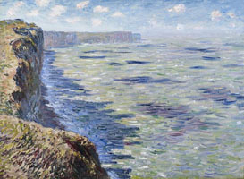 Cuadro de Oscar-Claude Monet - Mar en Fécamp, vista desde los acantilados