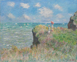 Cuadro de Oscar-Claude Monet - Caminata del acantilado en Pourville