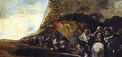 Cuadro de Francisco de Goya y Lucientes - Peregrinación a la Fuente de San Isidro, o El Santo Oficio 